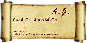 Aczél Jonatán névjegykártya
